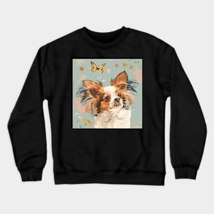 Papillon in 80's Crewneck Sweatshirt